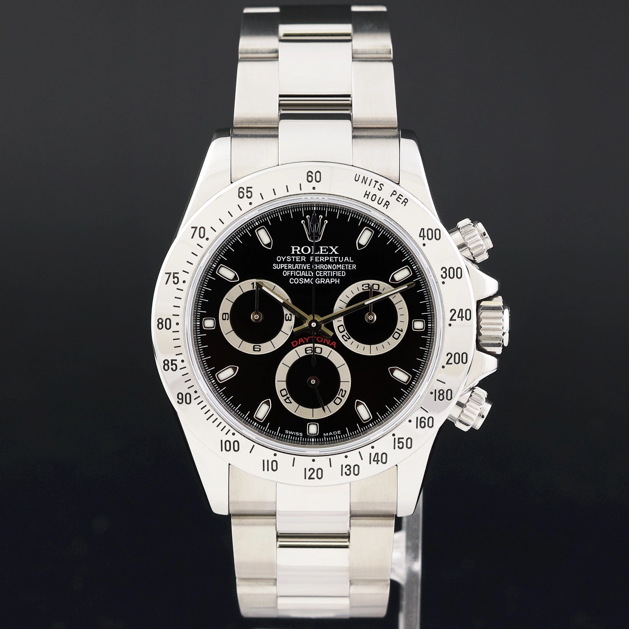 2003 MINT PAPERS Rolex Daytona 116520 Black Steel Cosmograph Watch Box