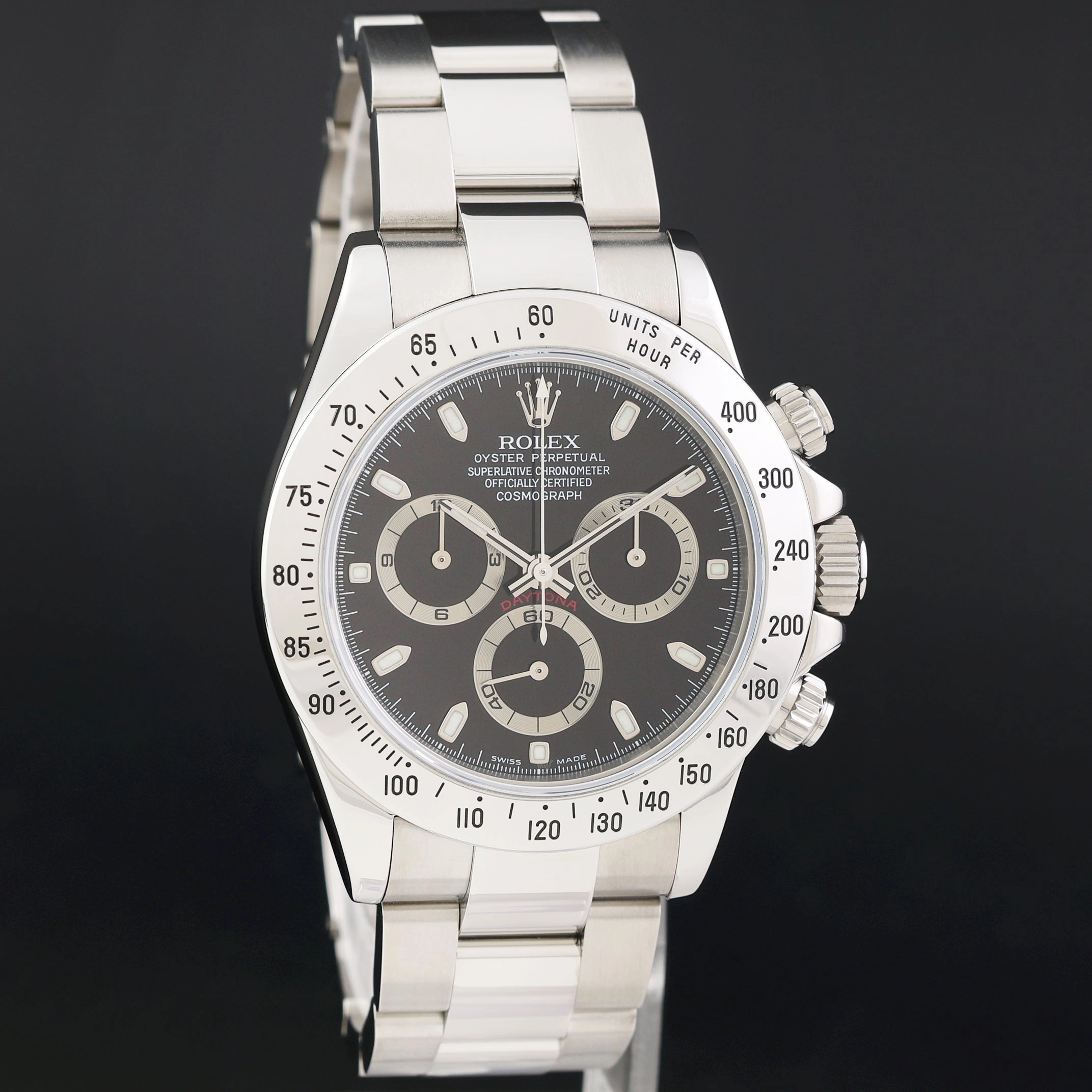 2003 MINT PAPERS Rolex Daytona 116520 Black Steel Cosmograph Watch Box