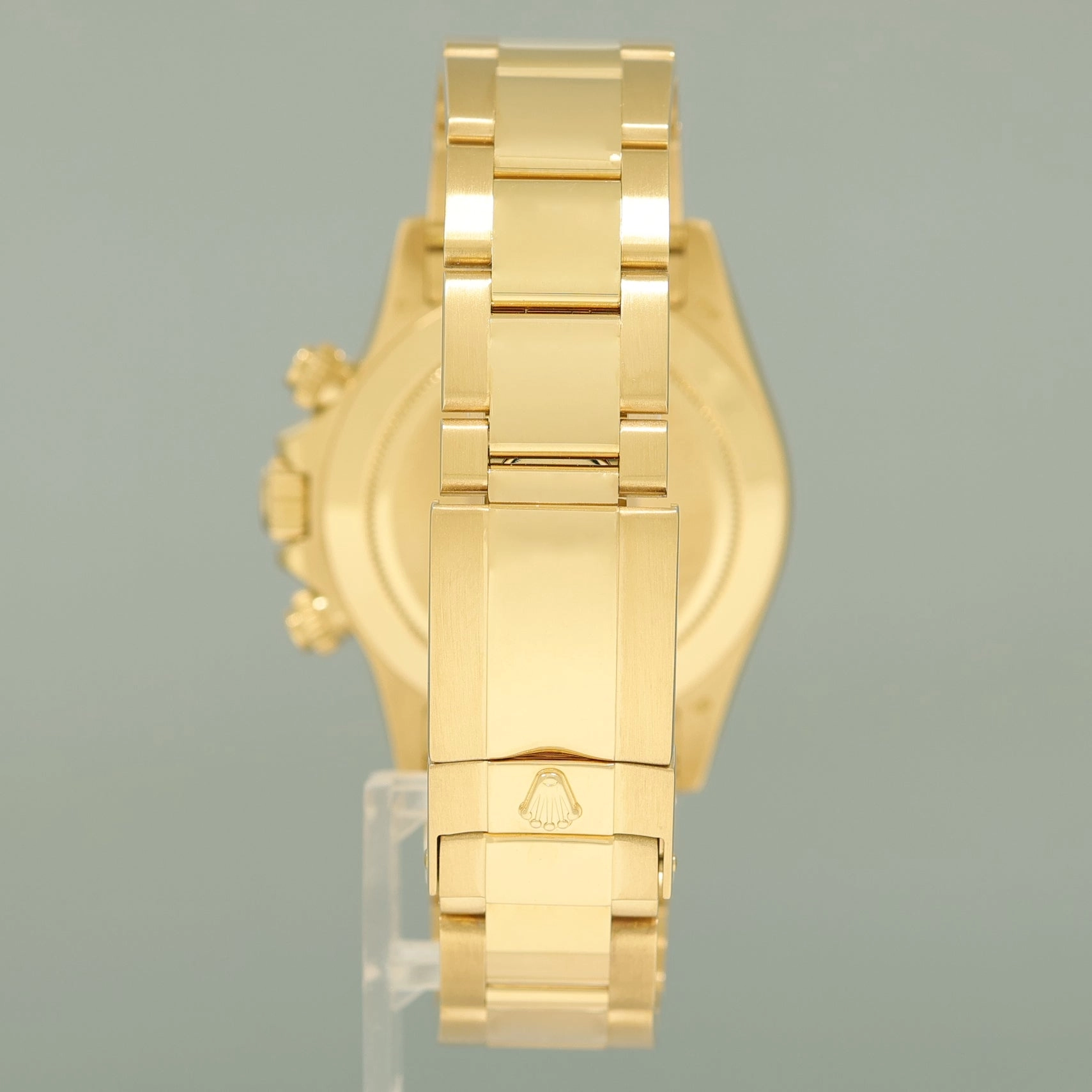 2007 MINT Rolex Daytona 116528 Blue Arabic Racing 40mm Chrono Yellow Gold Watch Box