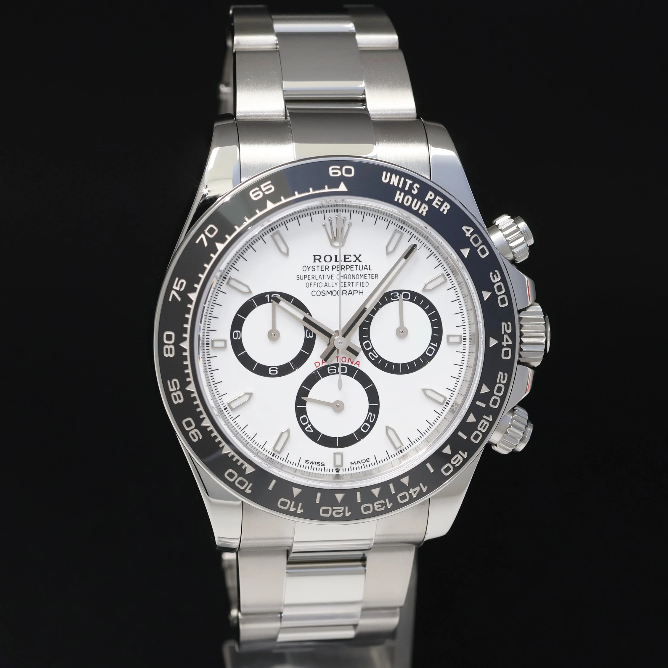 2024 NEW PAPERS Rolex Daytona 126500LN White Panda Ceramic Steel Watch Box