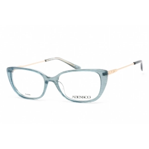 Adensco Women's Eyeglasses - Blue Crystal Acetate Cat Eye Shape Frame | AD 242 0OXZ 00