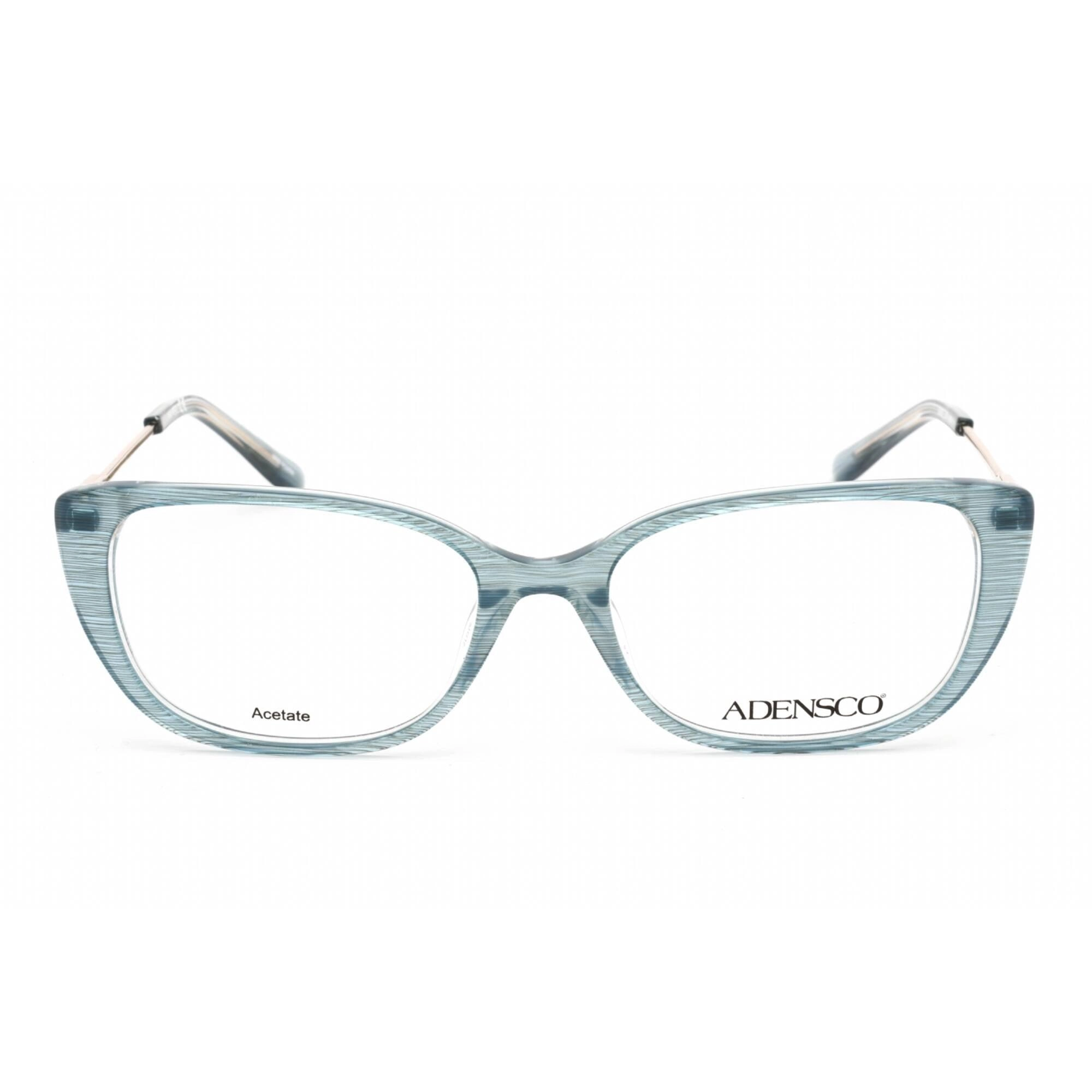 Adensco Women's Eyeglasses - Blue Crystal Acetate Cat Eye Shape Frame | AD 242 0OXZ 00