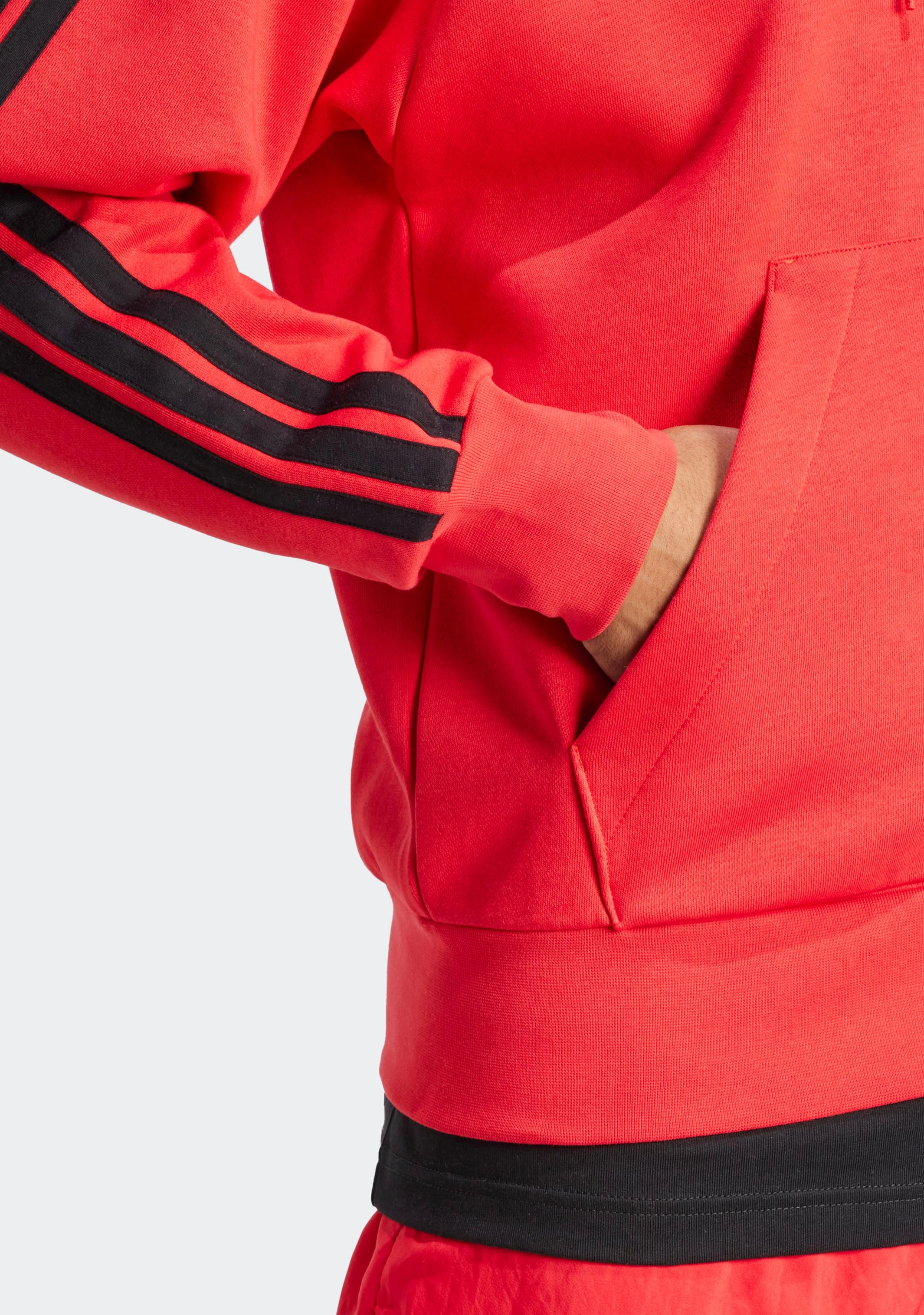 Adidas Men's Essentials 3 Stripes Fleece Full-Zip Hoodie