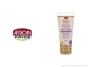 AFRICAN PRIDE MOISTURE MIRACLE FLAXSEED OIL & SHEA BUTTER CURL DEFINING GEL N' CREAM 6oz