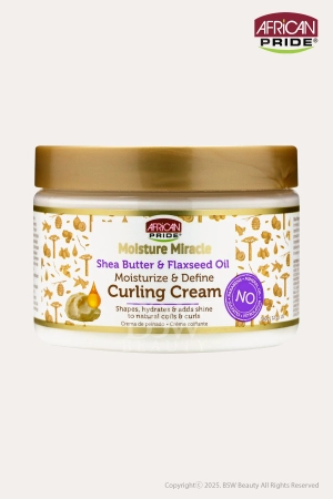 AFRICAN PRIDE MOISTURE MIRACLE MOISTURIZE & DEFINE CURLING CREAM 12oz