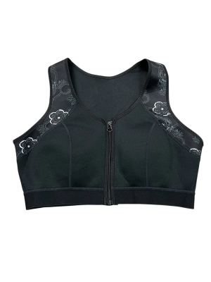 Athletic Bra By Clothes Mentor In Black, Size:L