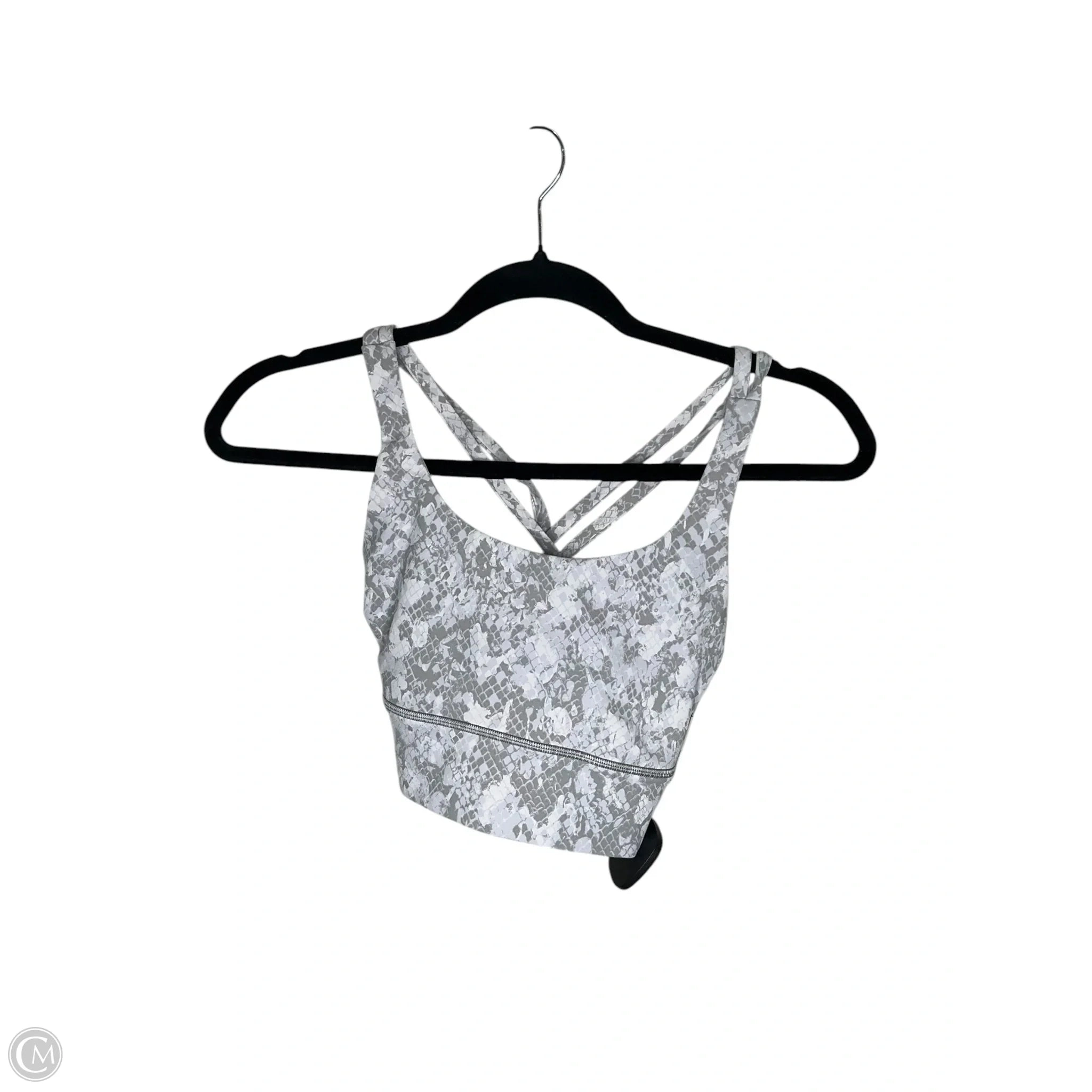 Athletic Bra By Lululemon In Grey, Size: 2