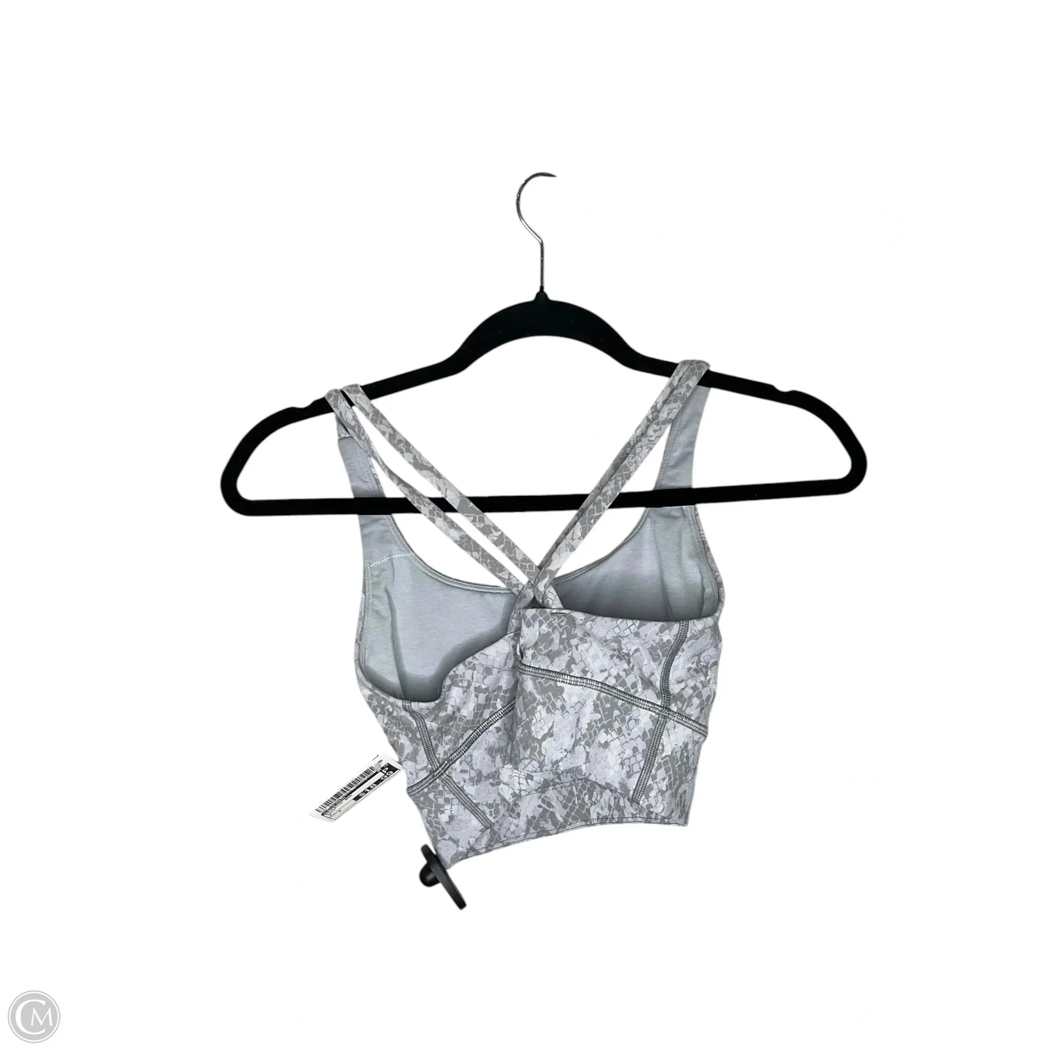 Athletic Bra By Lululemon In Grey, Size: 2