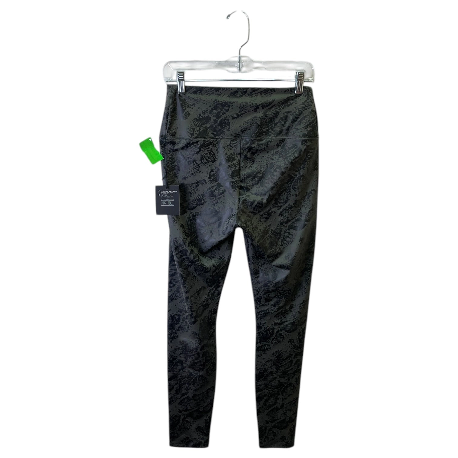 Athletic Leggings By Simply Vera In Black & Green, Size:M