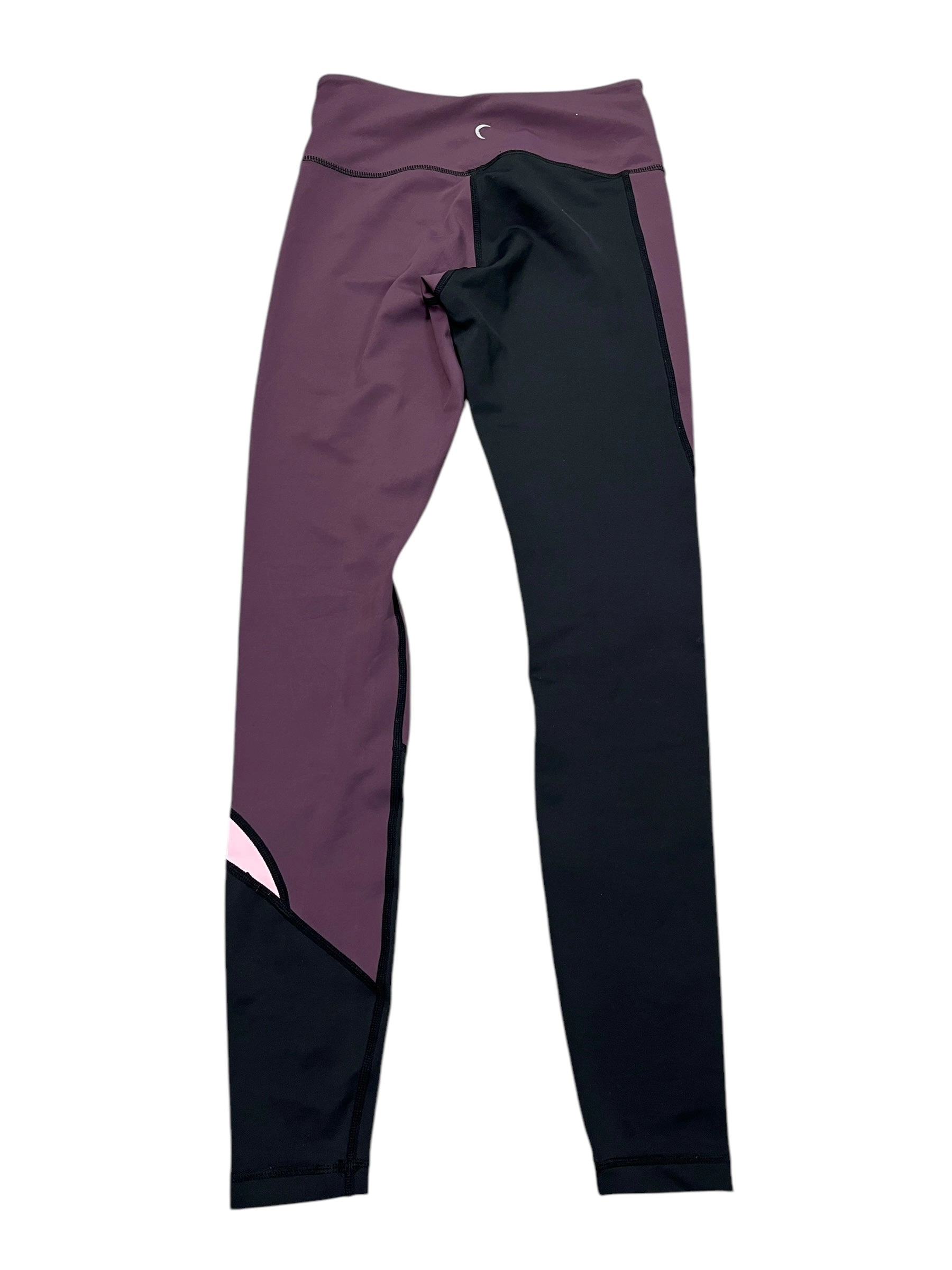 Athletic Leggings By Zyia In Black & Purple, Size:S
