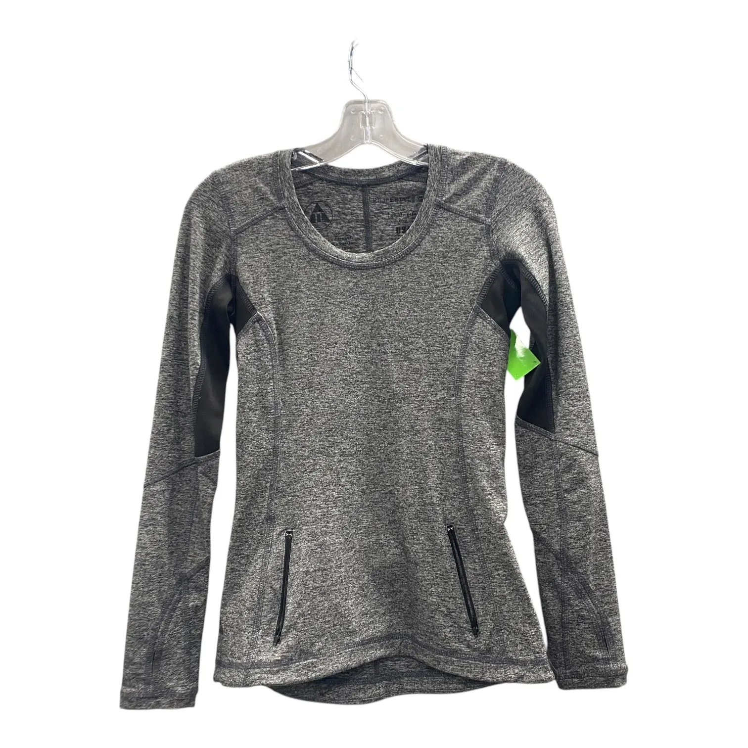 Athletic Top Ls Collar By Pelifestyle In Grey, Size:S