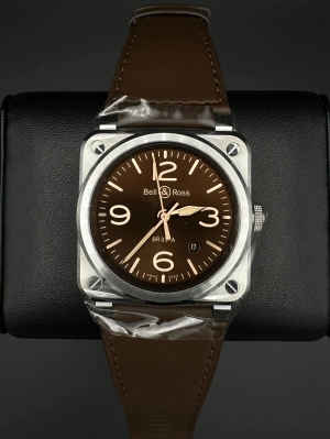 Bell & Ross BR-03 Golden Heritage 41mm Brown Dial Men's Watch BR03A-GH-ST/SCA