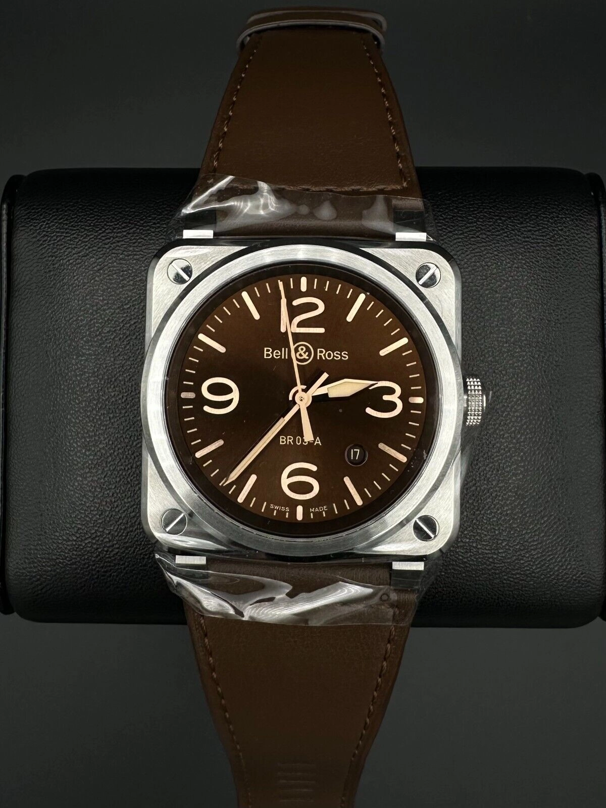 Bell & Ross BR-03 Golden Heritage 41mm Brown Dial Men's Watch BR03A-GH-ST/SCA