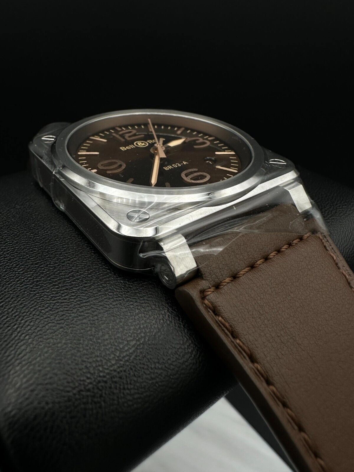 Bell & Ross BR-03 Golden Heritage 41mm Brown Dial Men's Watch BR03A-GH-ST/SCA