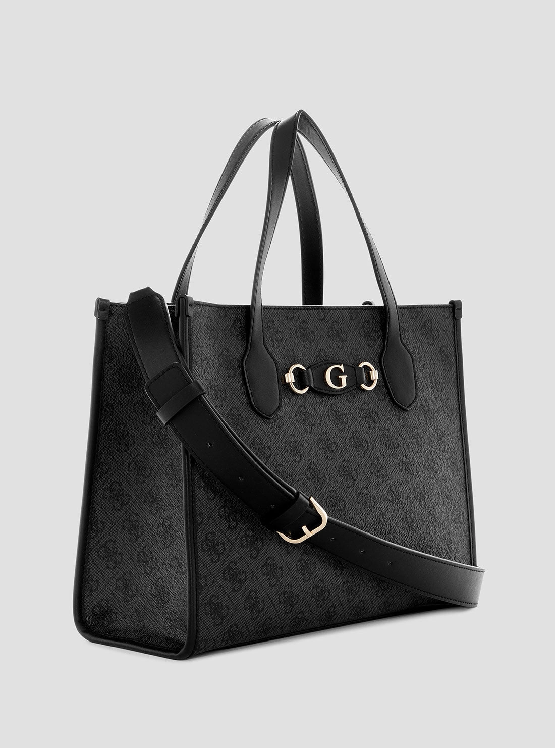 Black Logo Izzy 2 Tote Bag