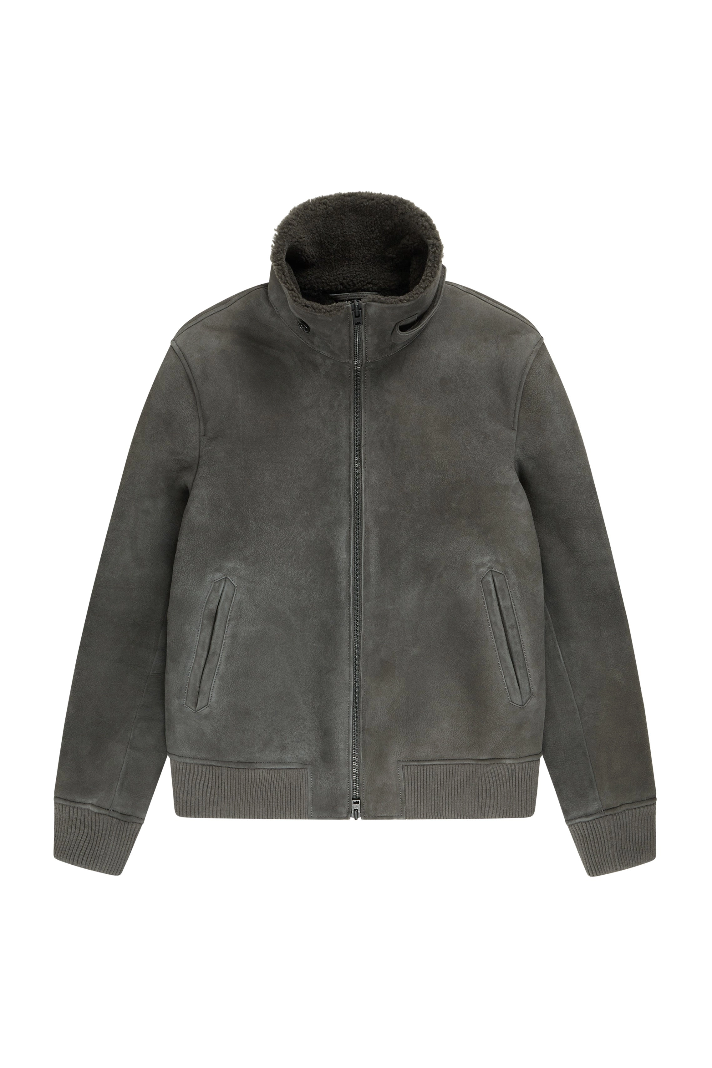Blue Spanish Sheepskin Bomber