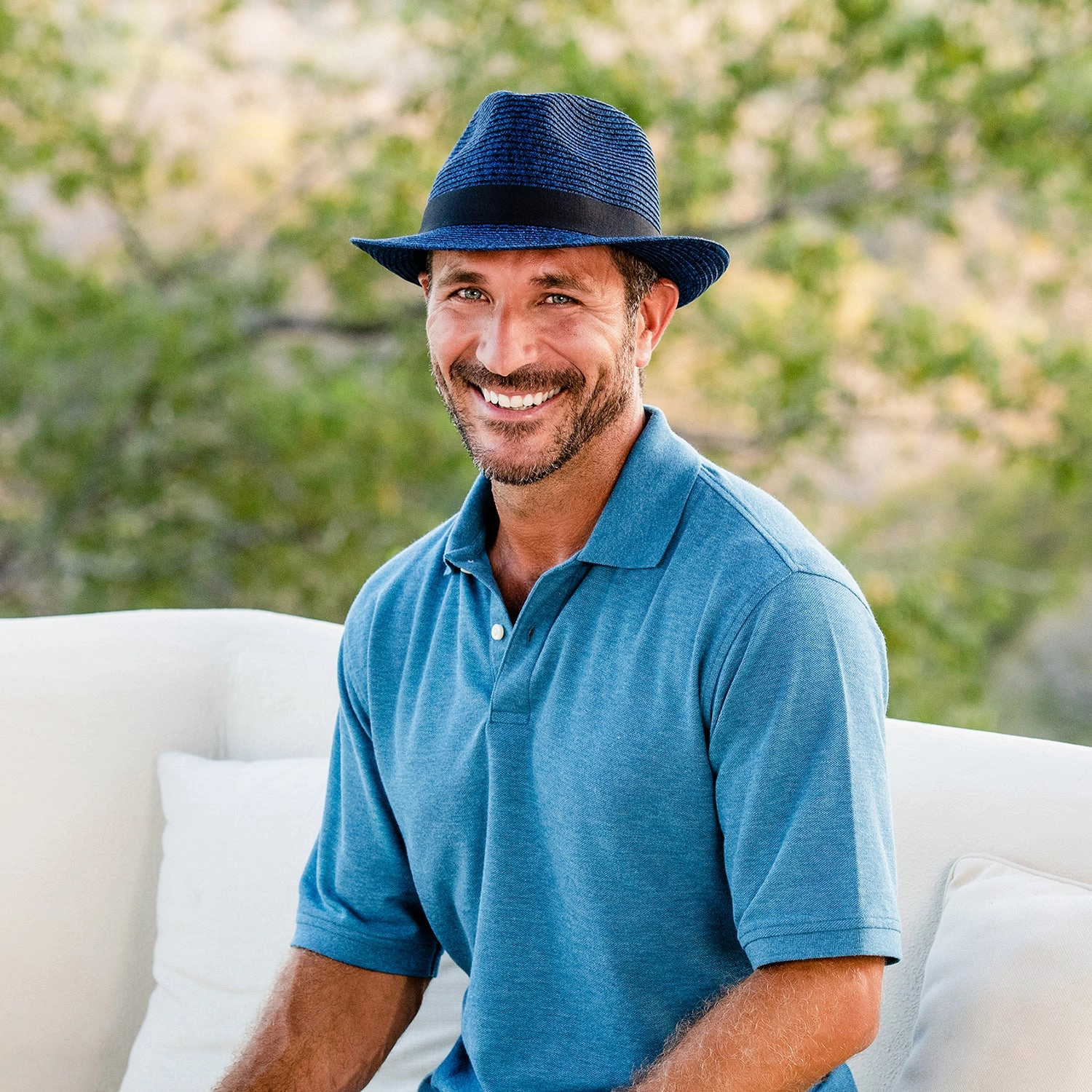 Carkella Del Mar Trilby-Mixed Navy