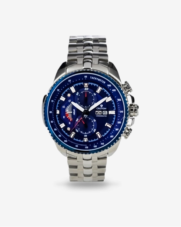 Chronomaster Men's All Stainless Steel Day/Date