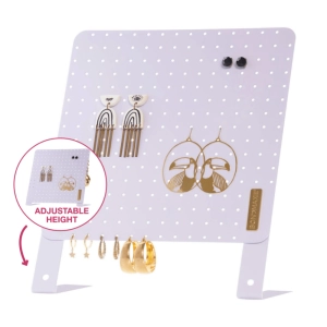 Classic Earring Holder -- Lilac - Up to 120 Pairs