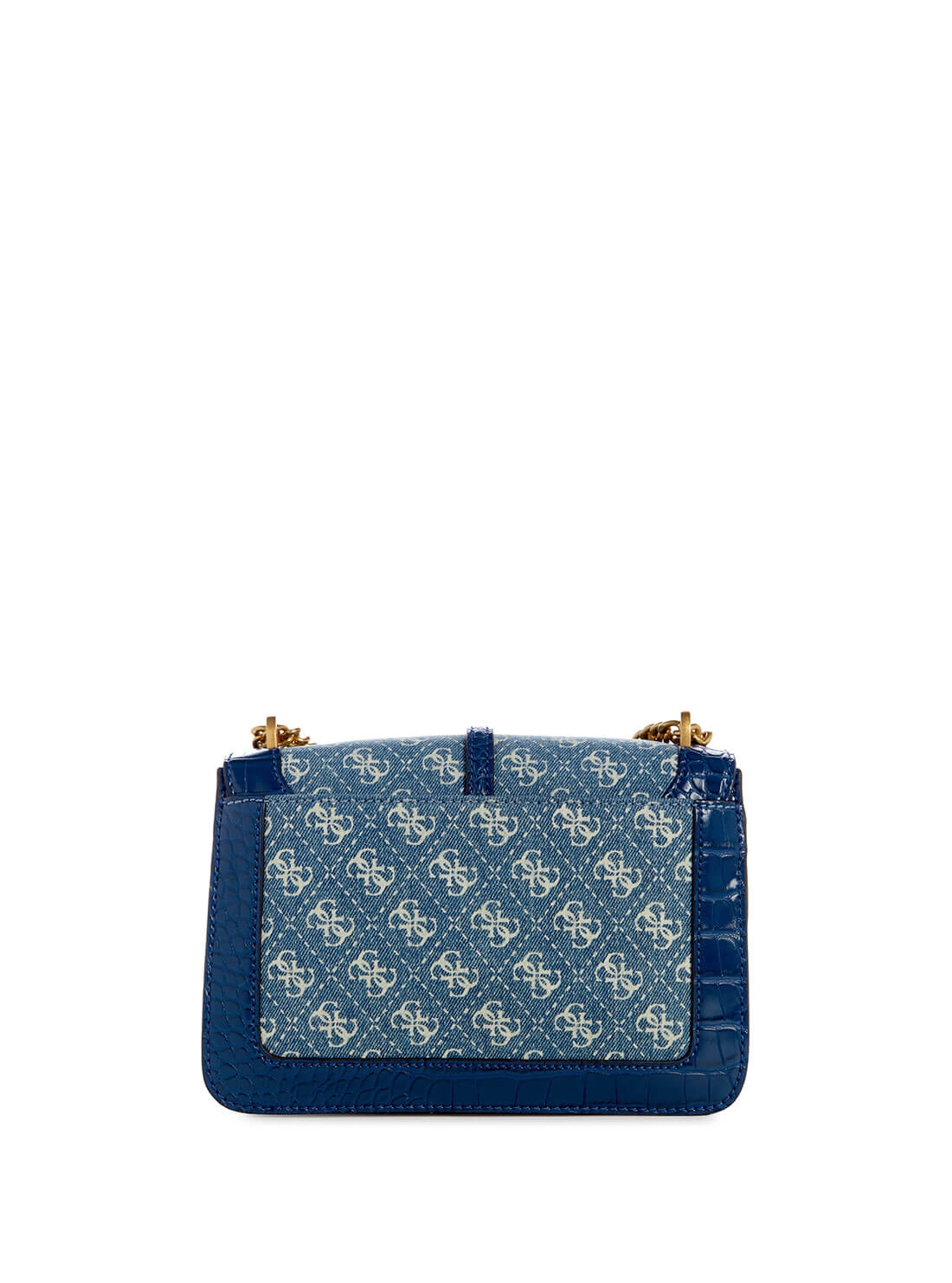 Denim Blue G James Logo Convertible Crossbody Bag