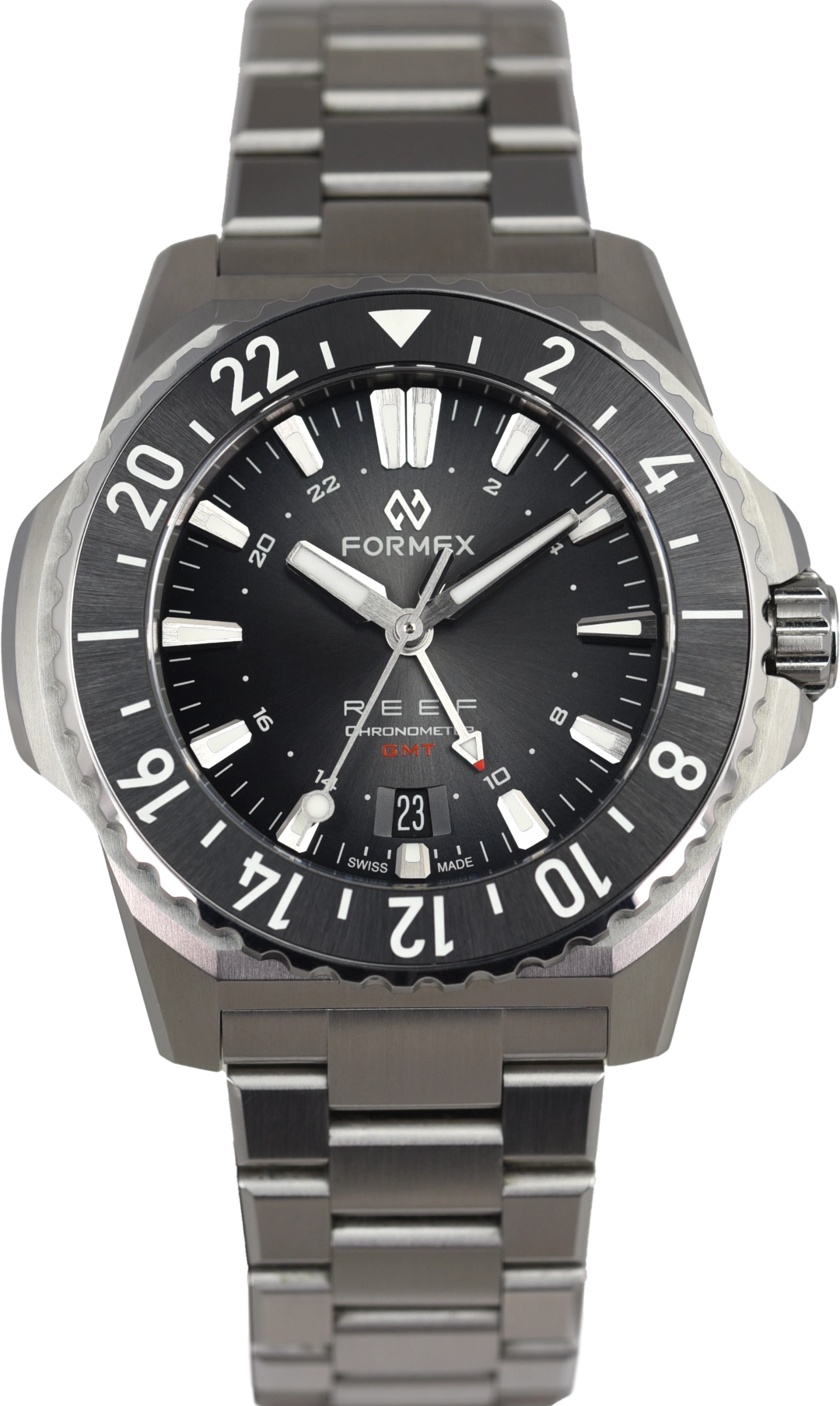 Formex REEF GMT Black and Red Ceramic Bezel (Pre-owned)