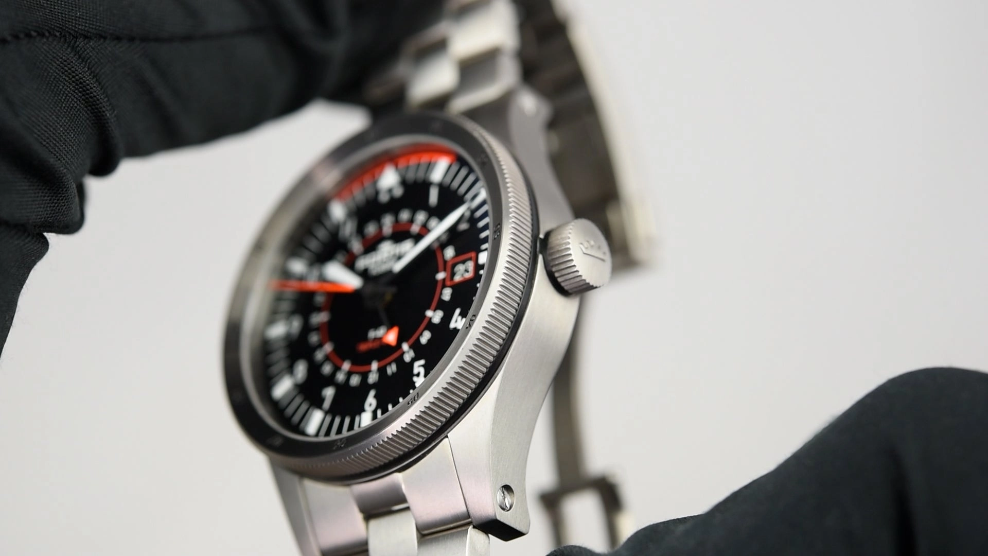 Fortis Flieger F-43 Triple-GMT Titanium Original (Pre-owned)