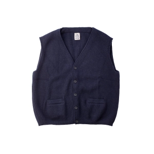 FOX x CORGI Origin Collection Navy V Neck Cardigan