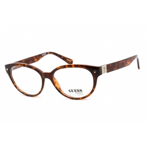 Guess Women's Eyeglasses - Full Rim Cat Eye Blonde Havana Plastic Frame | GU8245 053