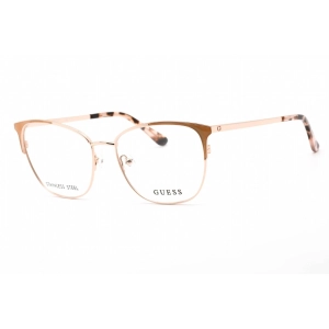 Guess Women's Eyeglasses - Full Rim Pink/Other Metal Rectangular Frame | GU2705 074