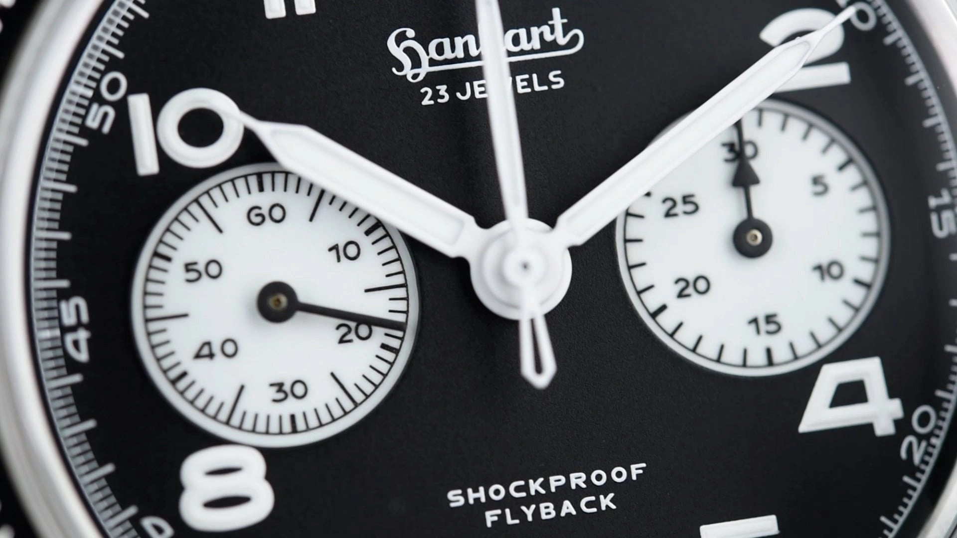 Hanhart Pioneer 417 ES Flyback Reverse Panda 42 (Pre-owned)