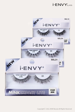 I ENVY MINK IMPACT LITE CLEAR BAND VEGAN FAUX MINK STRIP LASH