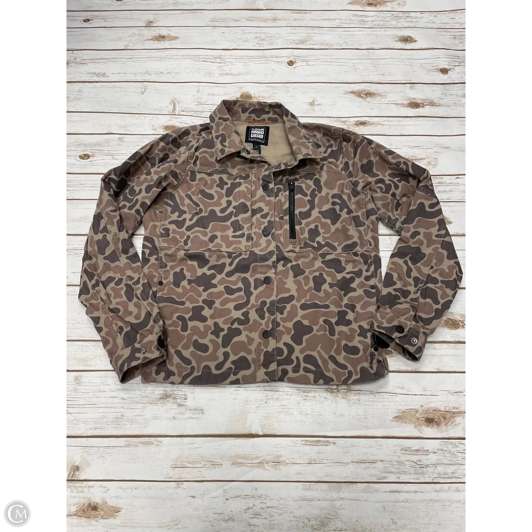 Jacket Denim By Cme In Camouflage Print, Size: M