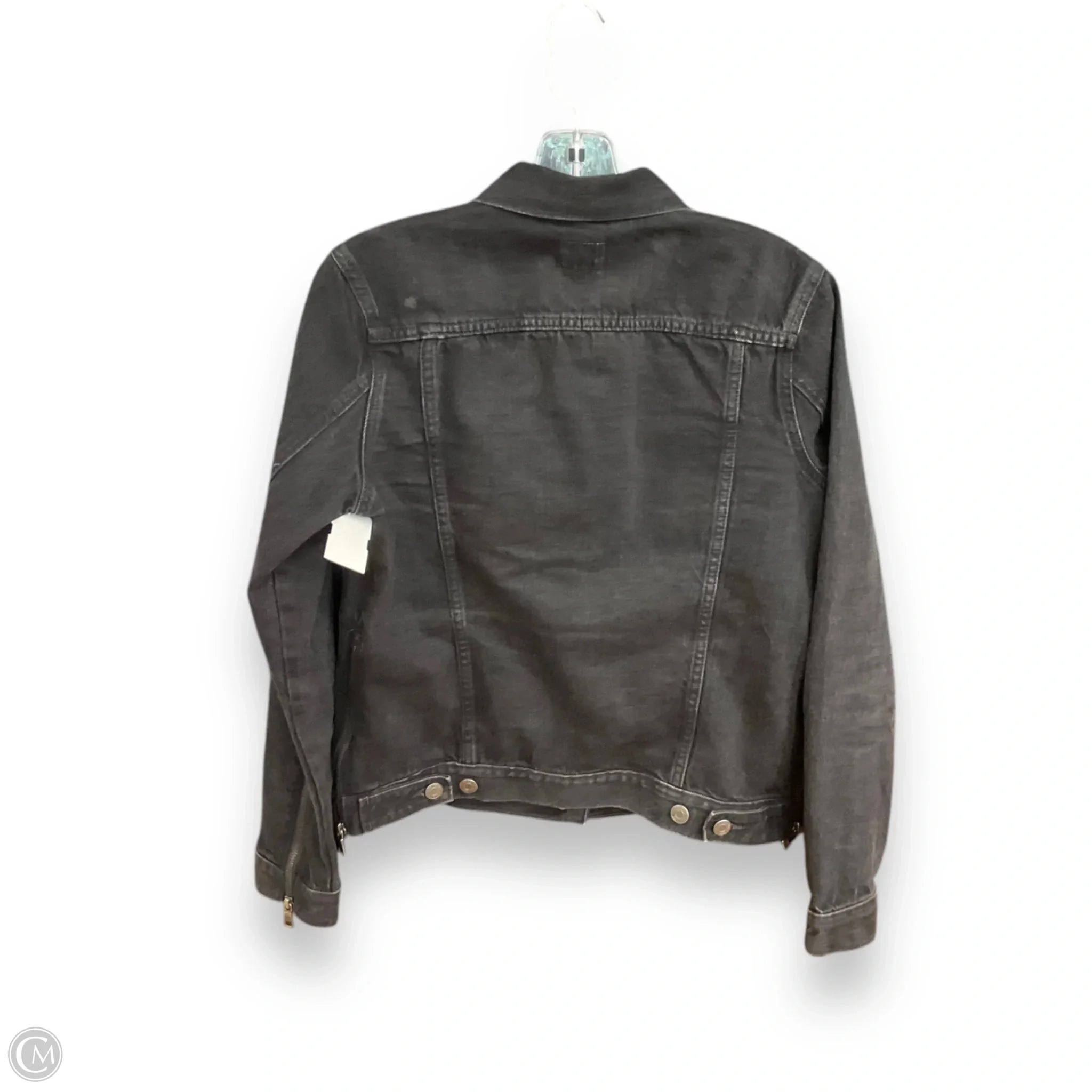 Jacket Denim By Gap In Black, Size: M