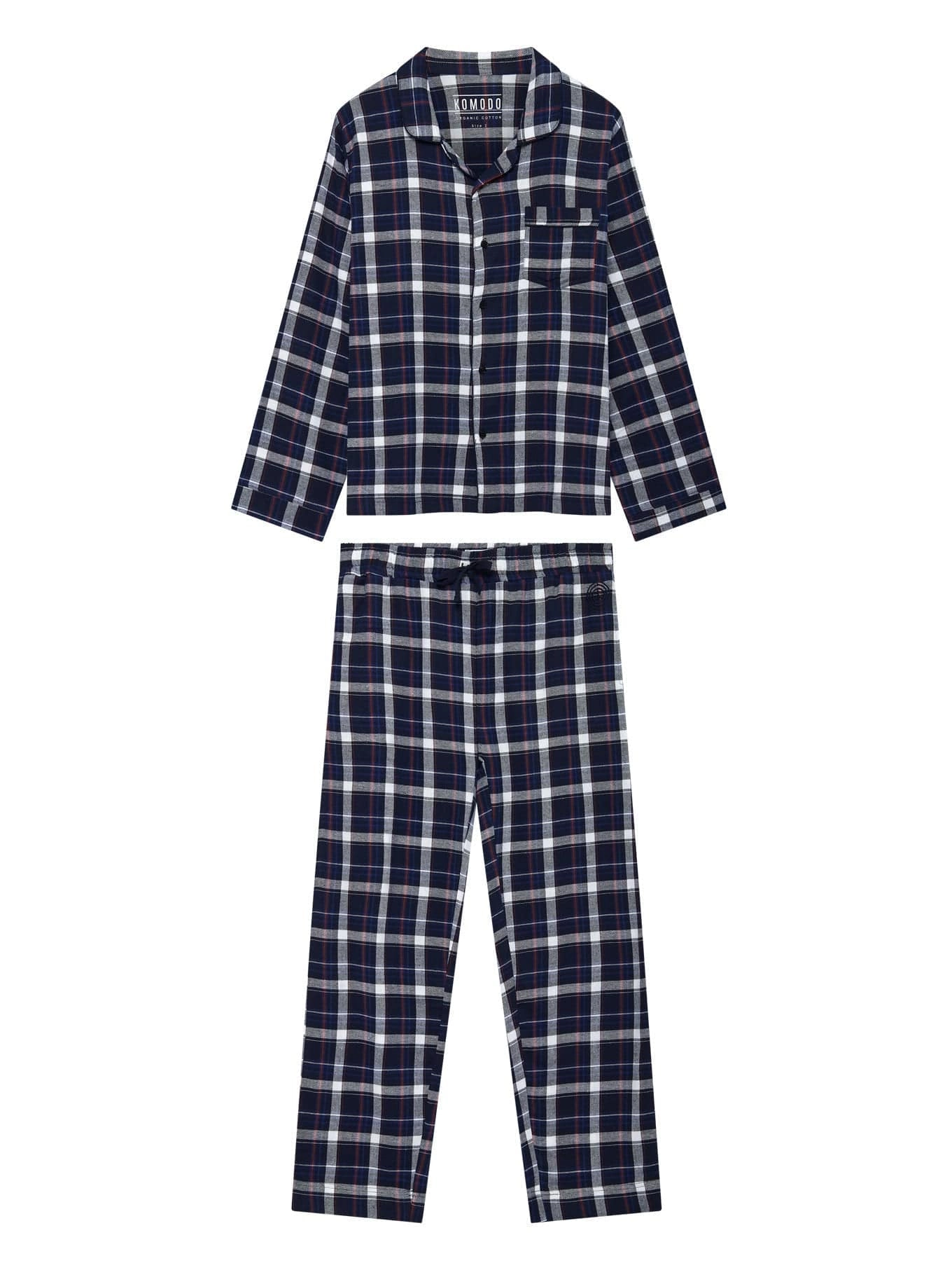 Jim Jam Men's Organic Cotton Pyjama Set | Dark Navy