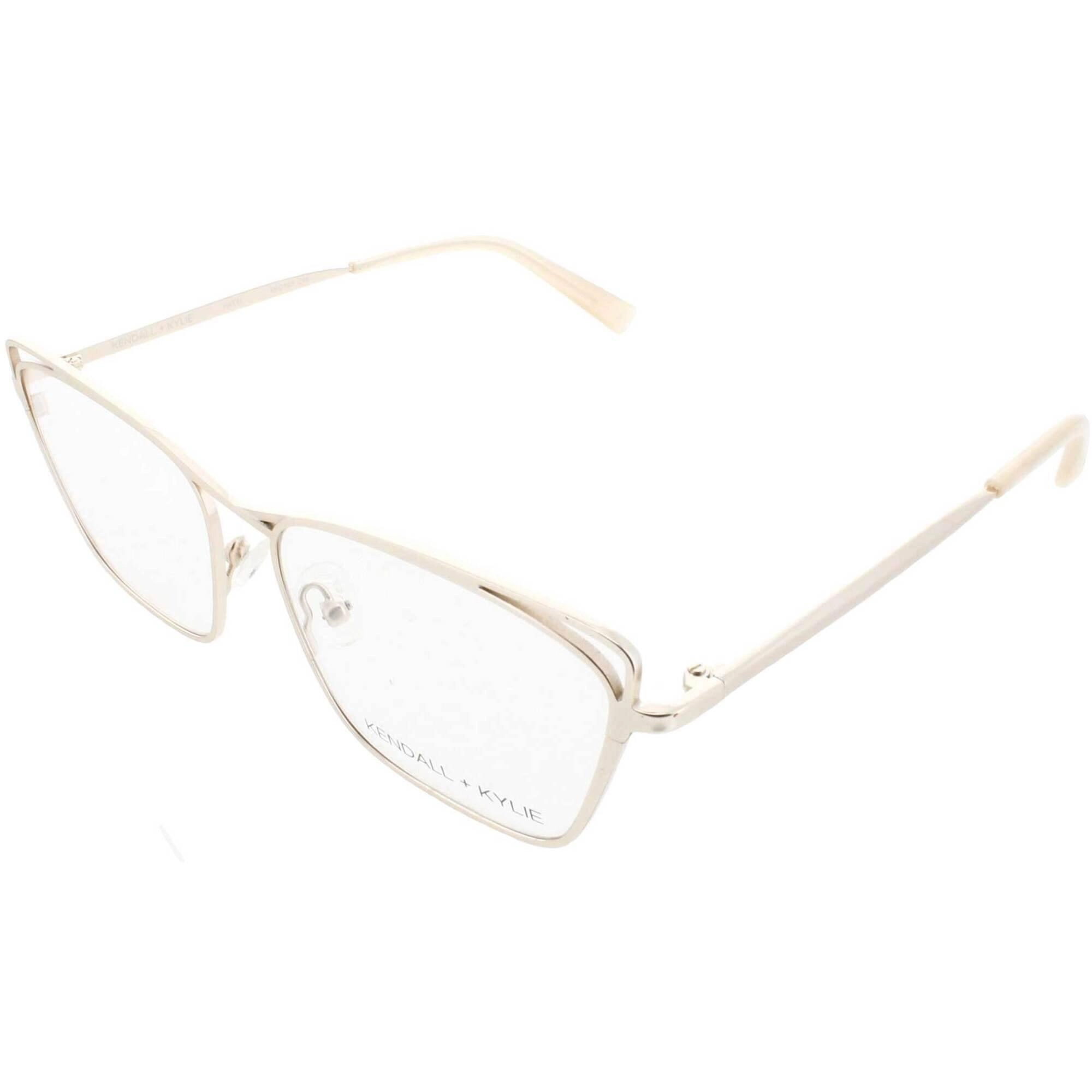 Kendall   Kylie Women's Eyeglasses - Gold Cat Eye Shape Frame Demo Lens | KKO181G 246