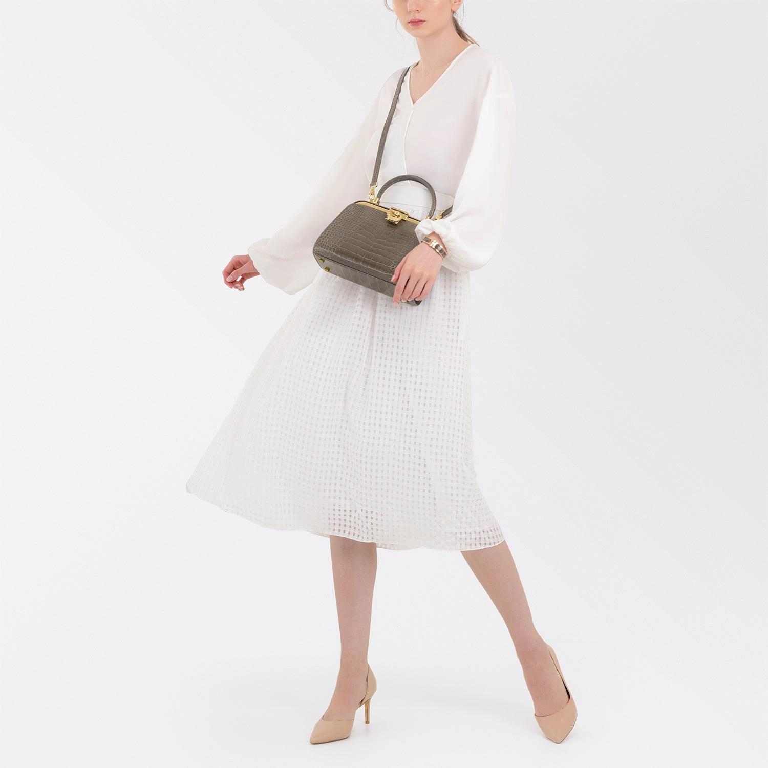 KP HOMAGE CRESCENT CHARM HANDBAG