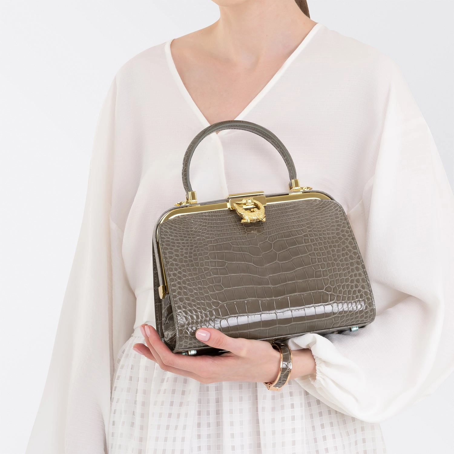 KP HOMAGE CRESCENT CHARM HANDBAG