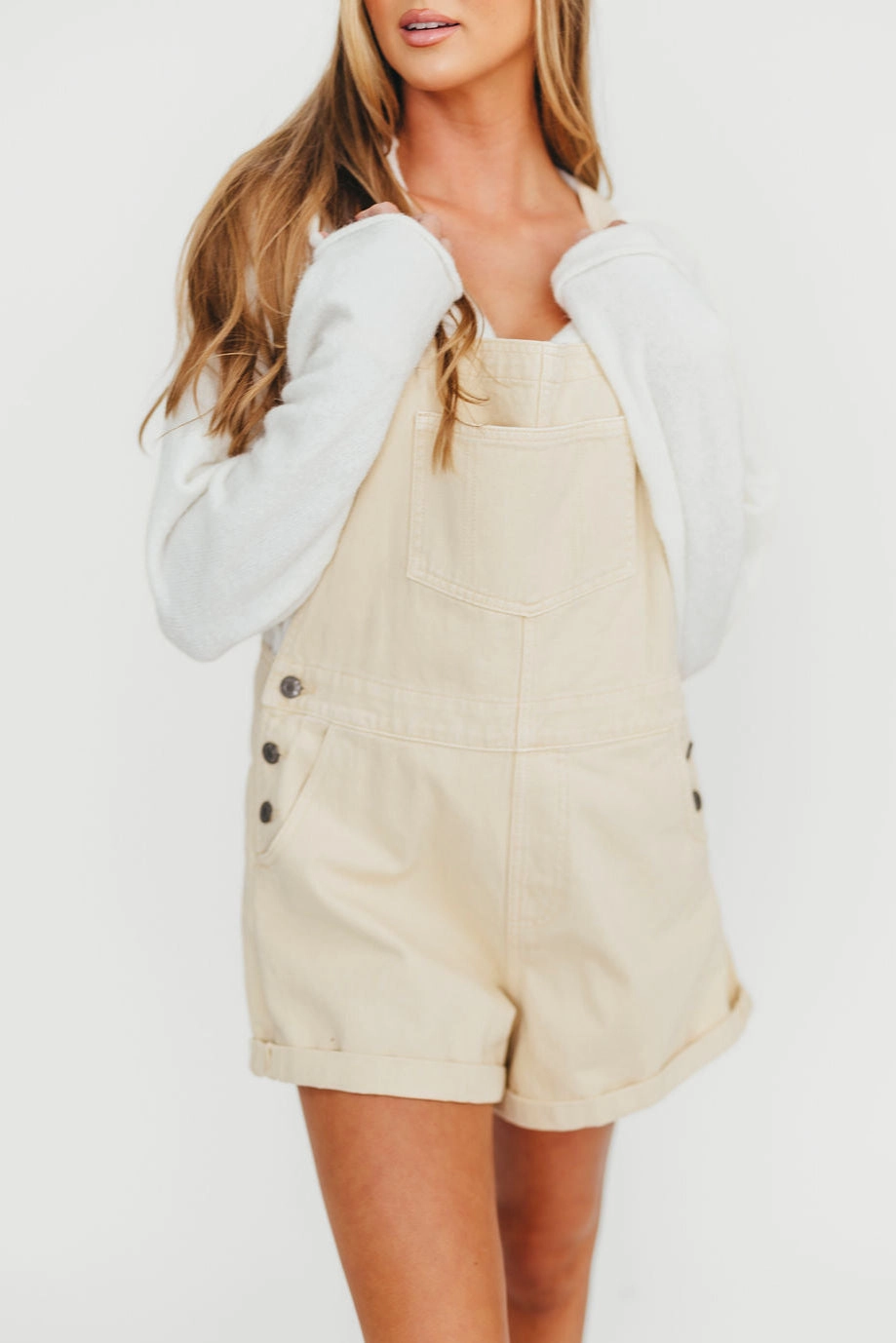 Loren Overalls in Sand Stone