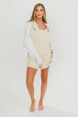 Loren Overalls in Sand Stone