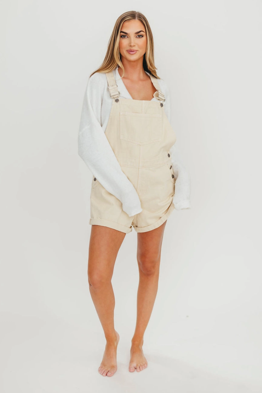Loren Overalls in Sand Stone