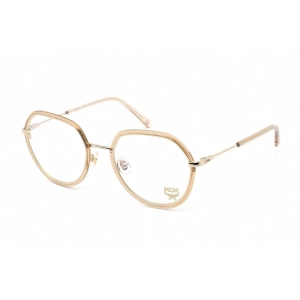 MCM Women's Eyeglasses - Nude Metal Full Rim Geometric Frame Demo Lens | MCM 2134 290