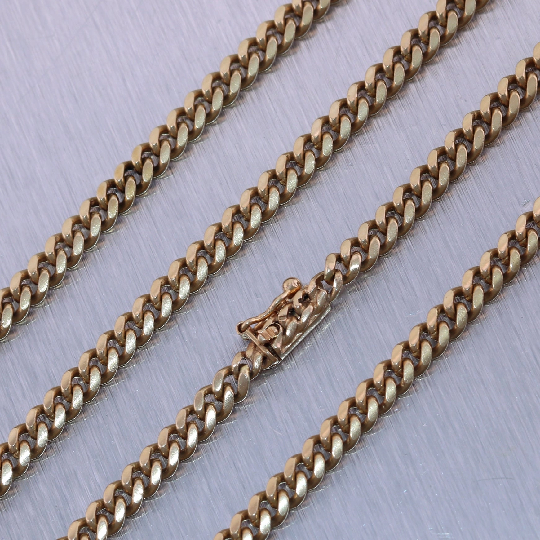 Men's 37.19g 14k Yellow Gold Cuban Link Chain 22" Necklace