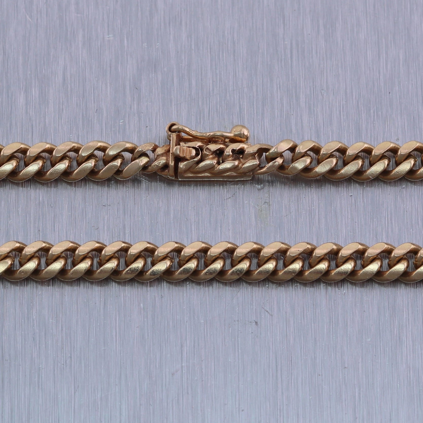 Men's 37.19g 14k Yellow Gold Cuban Link Chain 22" Necklace