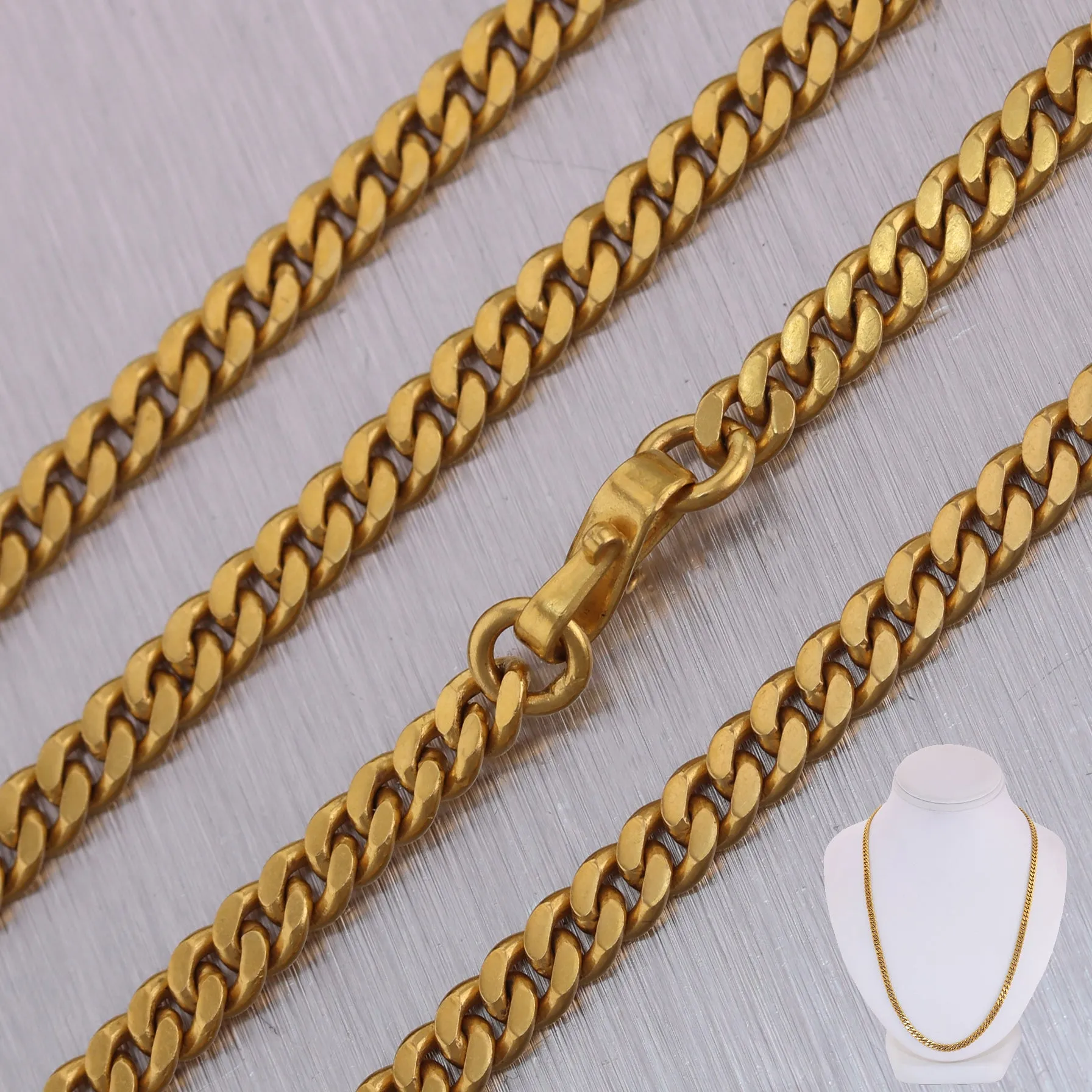 Men's 50.97g 18k Yellow Gold Cuban Link Chain 29" Necklace