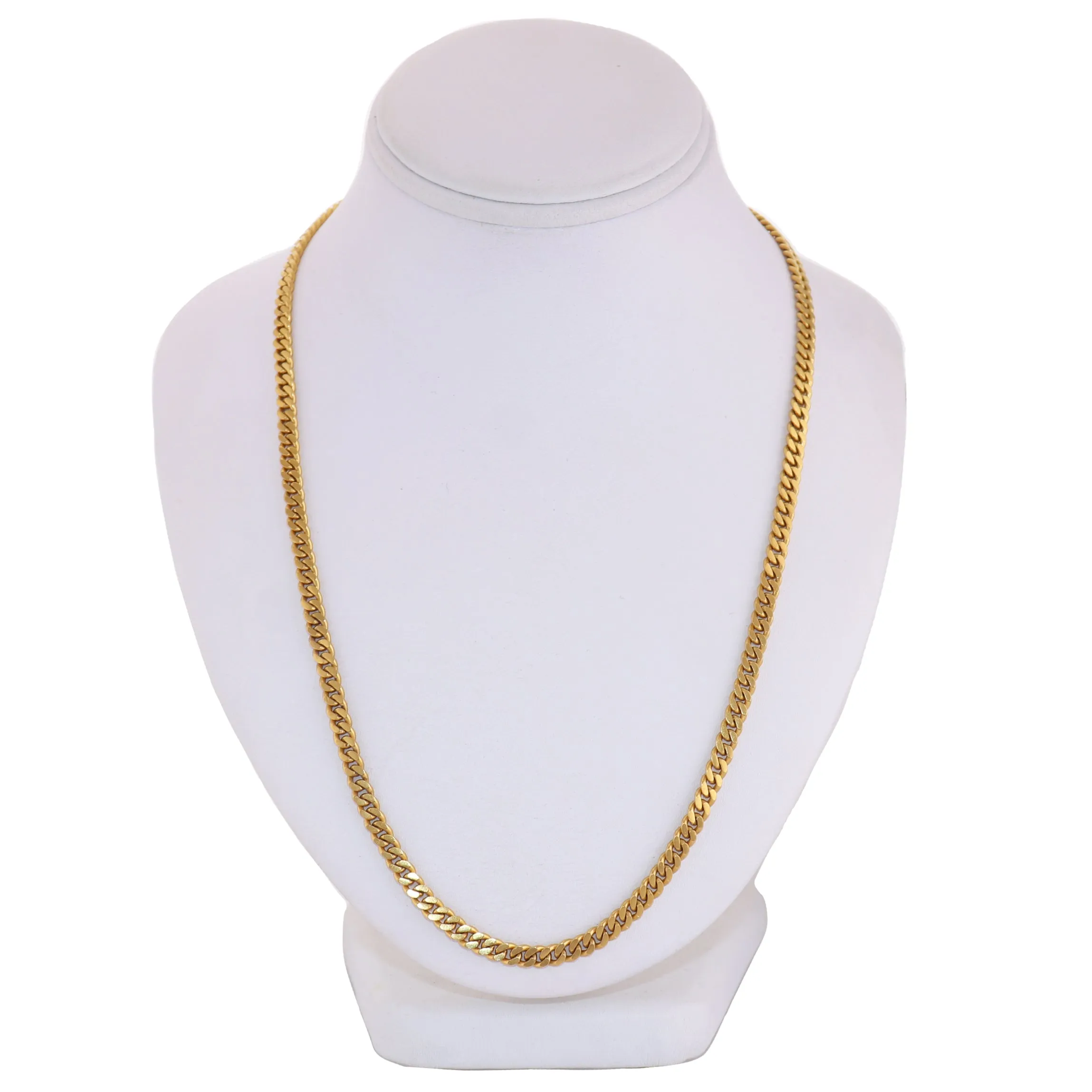 Men's 50.97g 18k Yellow Gold Cuban Link Chain 29" Necklace