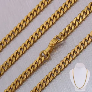 Men's 50.97g 18k Yellow Gold Cuban Link Chain 29" Necklace