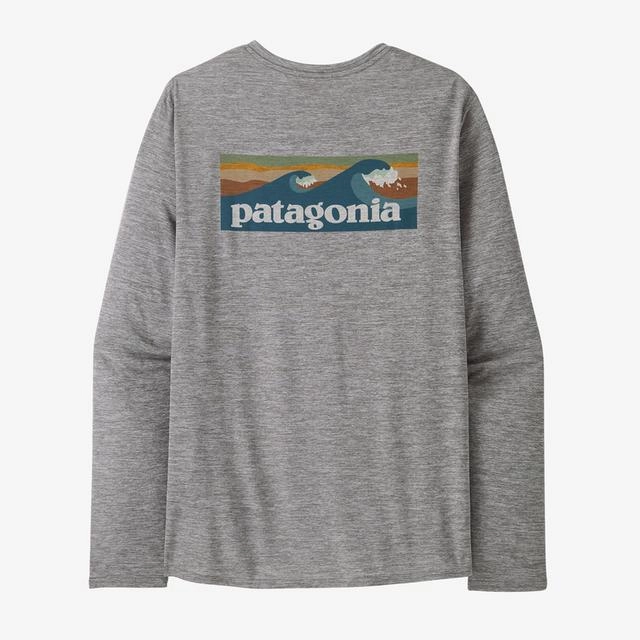 Men's Long-Sleeved Capilene Cool Daily Graphic Shirt - Waters