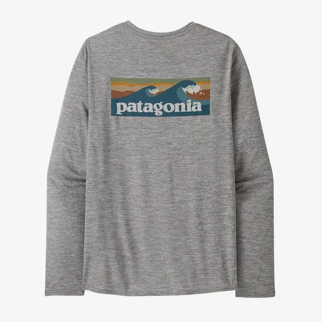 Men's Long-Sleeved Capilene Cool Daily Graphic Shirt - Waters