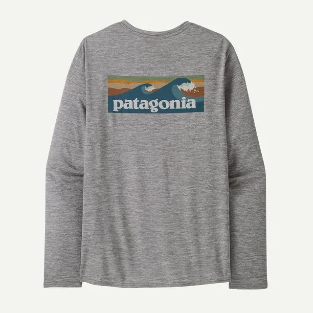 Men's Long-Sleeved Capilene Cool Daily Graphic Shirt - Waters