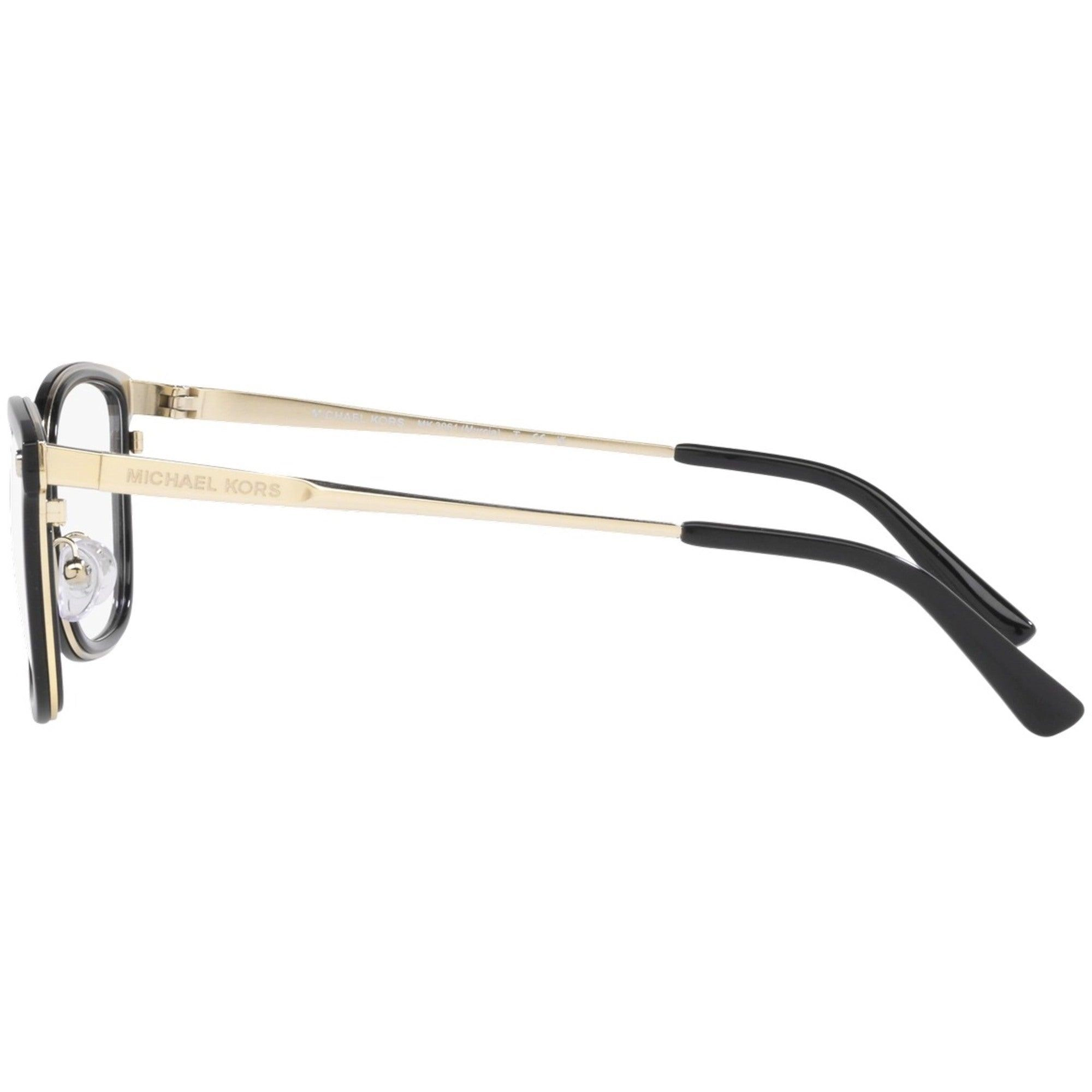 Michael Kors Women's Eyeglasses - Clear Metal Cat Eye Frame Demo Lens | 3061 1014
